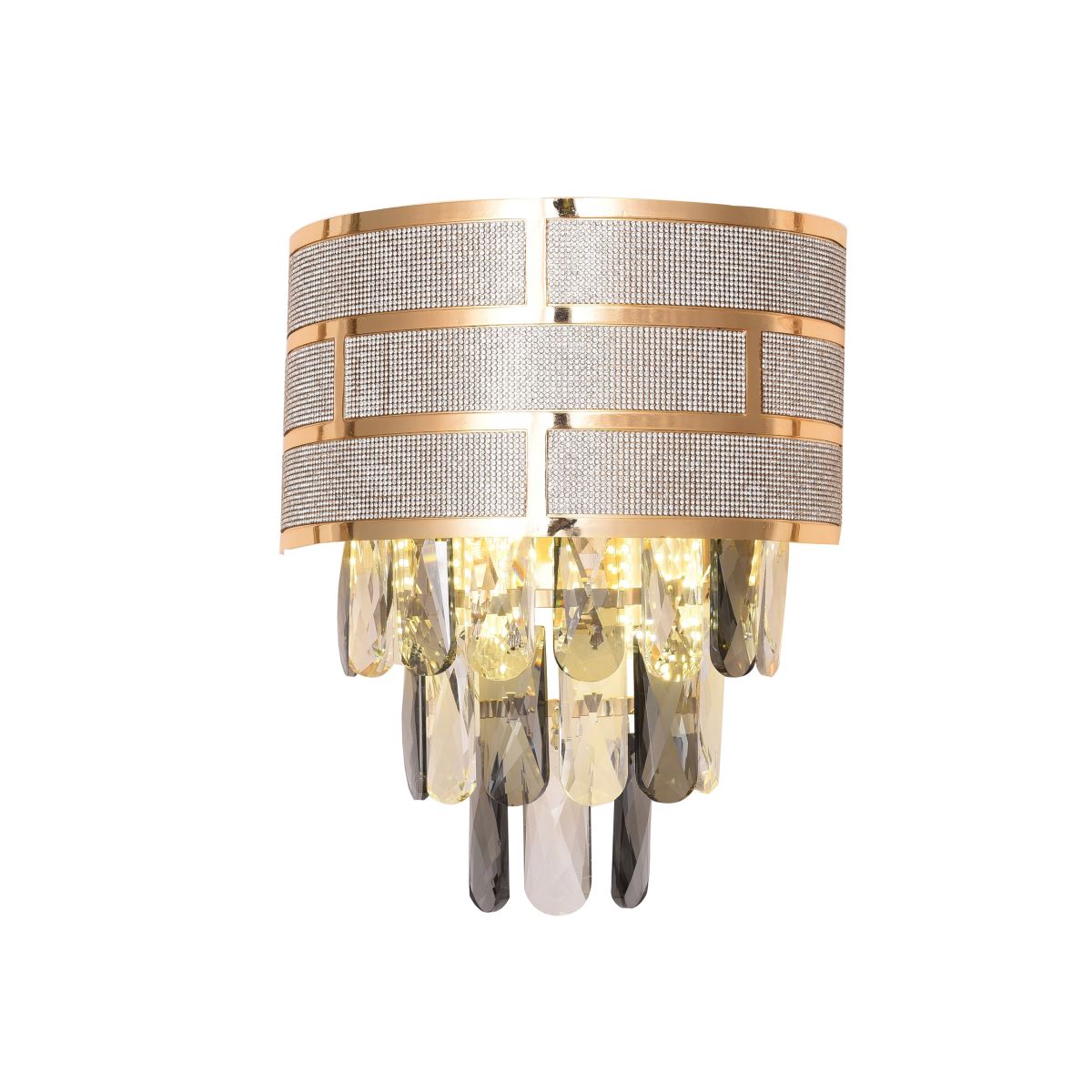 Đèn tường pha lê K9 cao cấp điểm hạt theo ô – GX Lighting GX-88461